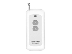 Control remoto inalámbrico de 433 MHz, 2 canales, transmisor de alta potencia, alcance de 1000 m, marca registrada.