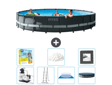 Piscina Tubular INTEX 26334GN-CB49 (30079 L - 610x122cm)