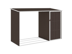 Cobertizo VIDAXL Marrón Acero (245x98x159cm)