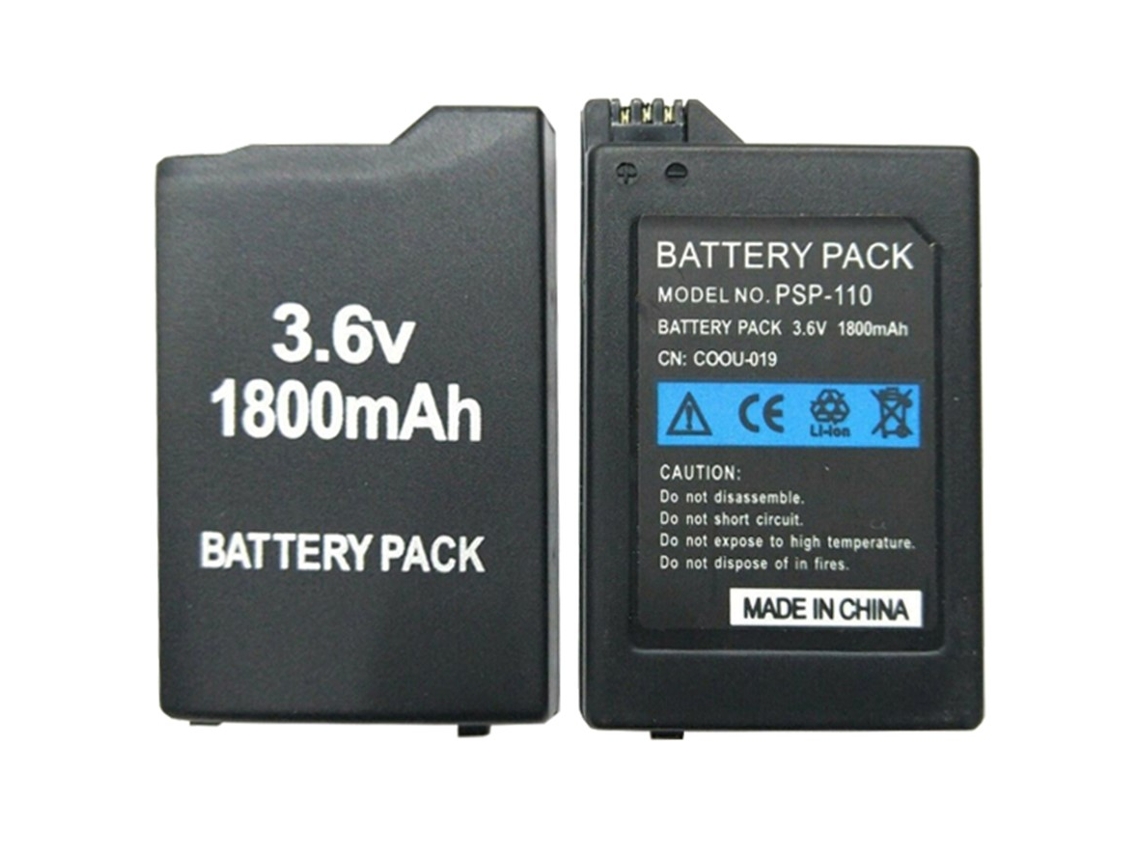 Bateria compatible para Sony PSP 1000, 1001, 1002, 1003, 1004, Fat Gorda, 1800 mAh