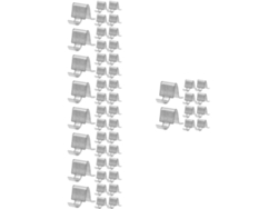 5 Soportes, 10 Juegos De Accesorios Para Carpetas, Soportes Para Grapas