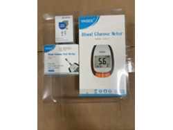 Kit medidor de glucosa GLM-77, con tiras reactivas y lancetas GLS-77, monitor de diabetes Auto Code.