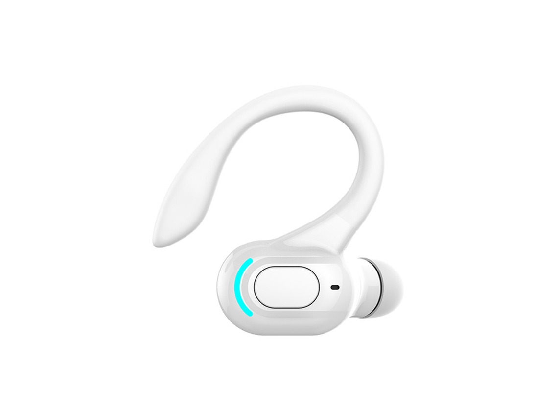 Auriculares Bluetooth Mono Inalámbricos Pure White Para Deportes Con Sonido Hd Y Resistencia Al Agua Ipx4.