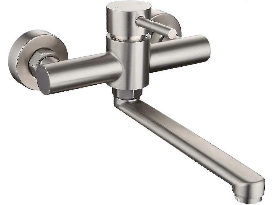 Grifo mezclador de pared para fregadero en acero inoxidable Nostalgia88