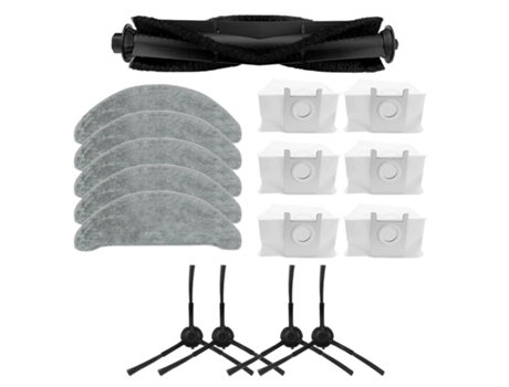 Ad-para Roidmi Eve Plus, piezas de barredora, Kit de Cepillo Lateral, cepillo principal, bolsa para polvo, fregona, accesorios para aspiradoras