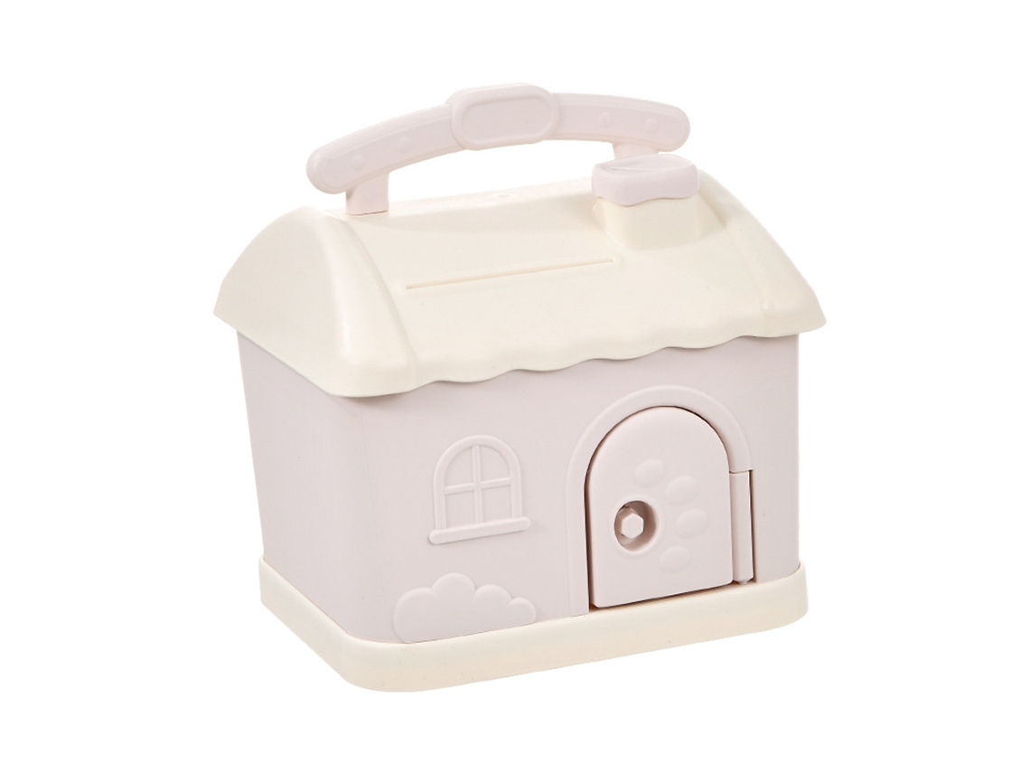Hucha Con Forma De Casa Dibujos Animados Pegatinas 3d, Caja Almacenamiento Dinero Diy Para Niños Y