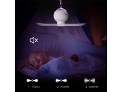 Ventilador Proyector 3 En 1 Con Luz, Recargable Por Usb, Portátil, Con Control Remoto Para Habitación Infantil Y Uso En Exteriores.
