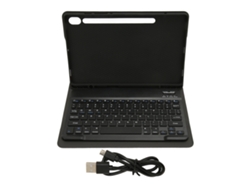 Teclado Sem Fio Bluetooth Para Tab S9 11 Polegadas 2023 Couro Pu Recortes Precisos