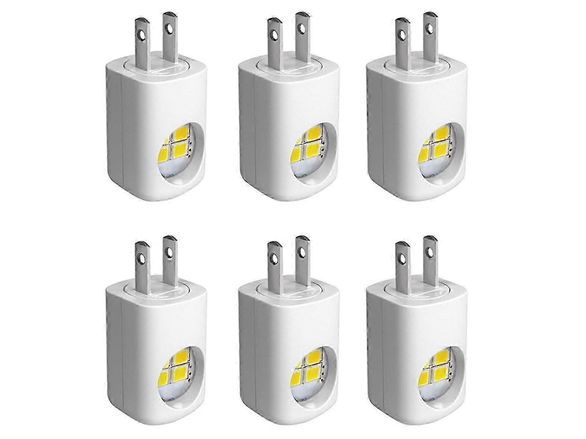 Juego de 6 luces nocturnas LED para enchufe de pared, con encendido automático al anochecer y al amanecer, iluminación ambiental. Rosewell