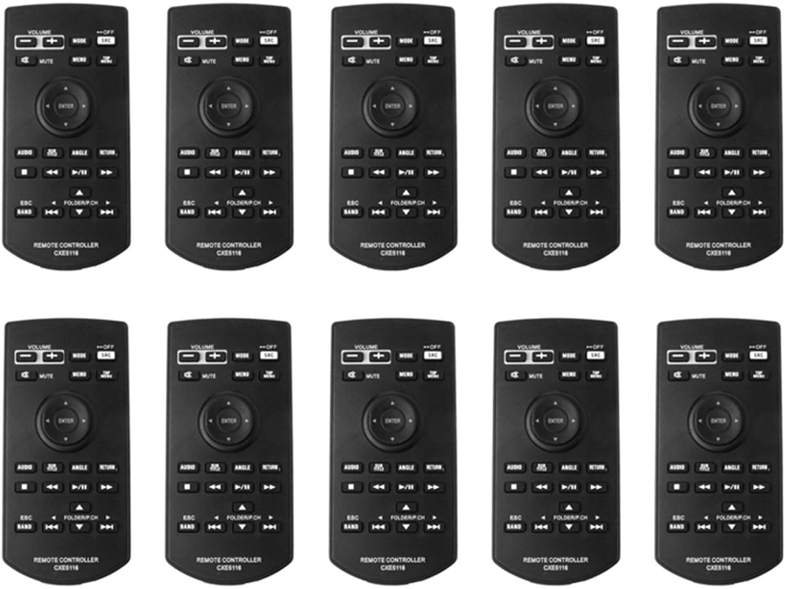 10 Mandos A Distancia De Repuesto Cxe5116 Para Pioneer Avh-1300nex, Avh-x390bs Y Avh-2300nex