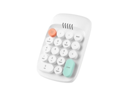 Teclado numérico inalámbrico, teclado retro de máquina de escribir, teclado numérico de 18 teclas, 2,4 GHz, Bluetooth Mini Everley891