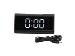 Reloj De Espejo Led Digital, Silencioso, Luminoso, Negro, Despertador Con Cable Usb Para Niños, Adultos, Dormitorio, Oficina, Hogar, Escuela, Blanco