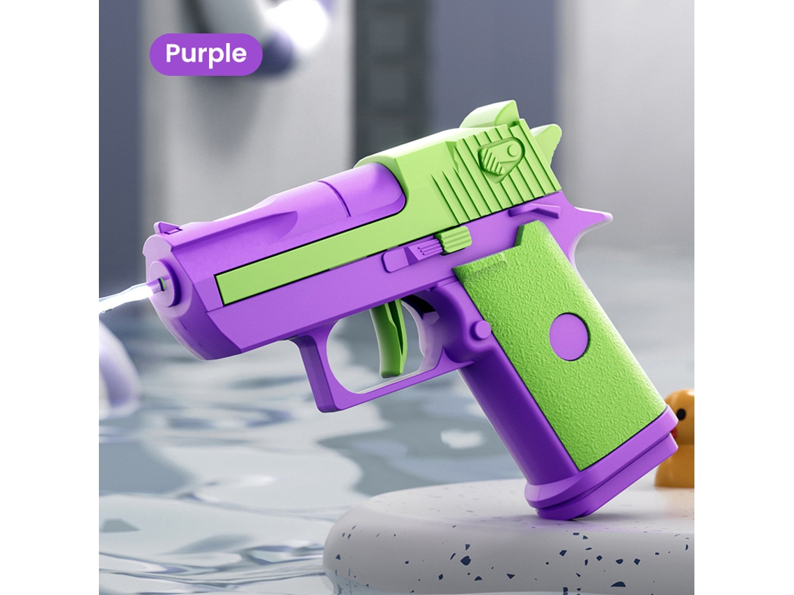 Mini Pistola De Agua De Verano (morada) - No Eléctrica - Para Exteriores Y Playa - Para Niños Y Niñas