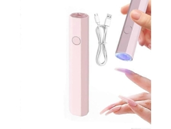 Lámpara UV para uñas, mini lámpara UV para uñas, lámpara NV portátil para uñas de gel, secado rápido, salón de uñas casero, 2 modos de temporización GOKOCO