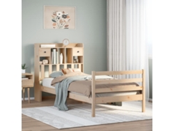 Cama Estantería Sin Lovely Home Marrón (90x190)