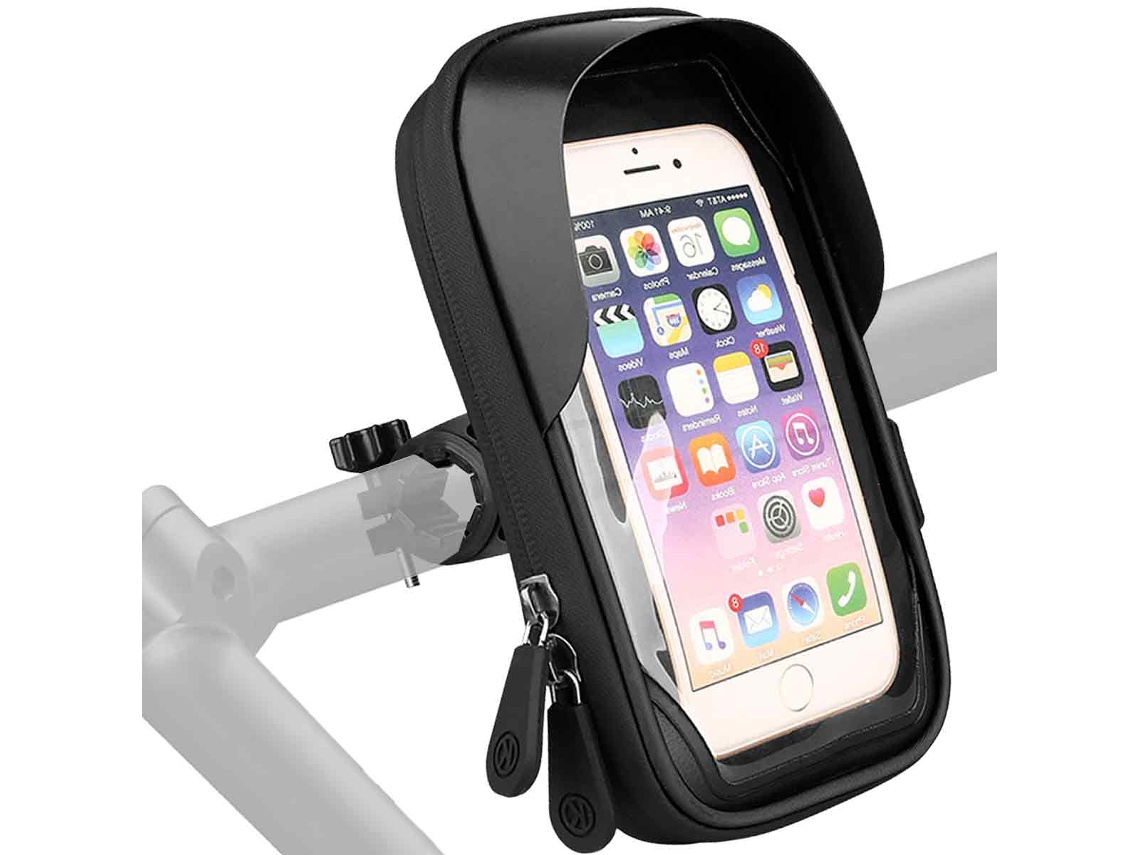 Soporte impermeable para teléfono de bicicleta, bolsa para manillar de motocicleta, giratorio 360°, accesorios para bicicleta eléctrica de 4,5 a 6,4 pulgadas