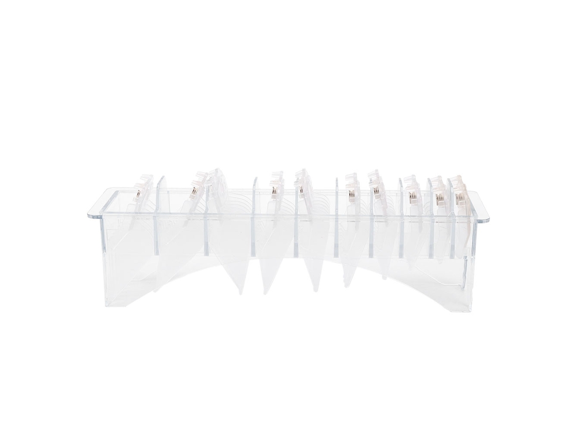 Juego De Peines Guía Para Tijeras De Peluquería, Accesorios De Poda, 10 Tamaños (1,5-25 Mm), Abs Transparente Con Imán, Seguros Y Resistentes Al Agua.