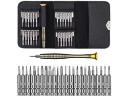 Kit de tornillos de precisión 25 en 1 para portátiles, relojes, joyas, juguetes, gafas y aparatos electrónicos.