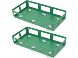 Juego De 2 Bandejas Verdes Con Ventosas Para Flores