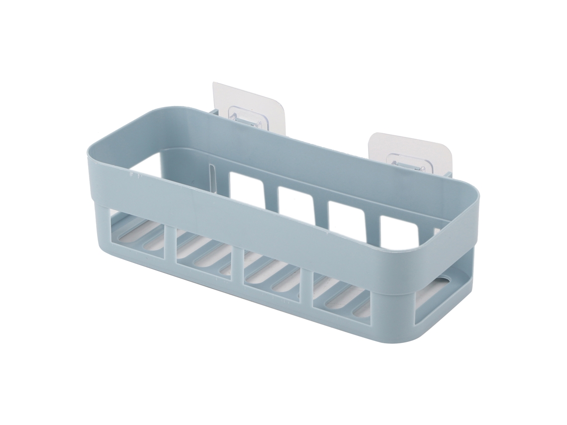 Estante de pared esquinero para baño/cocina - Azul