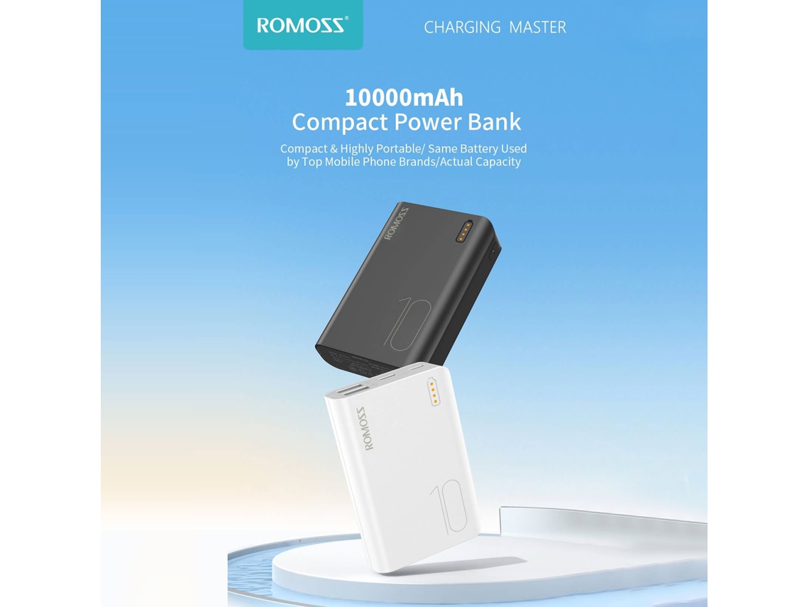 Romoss Sense4mini Power Bank 10000mah Cargador De Batería Externo Portátil 1 2 3 4 5 6 7