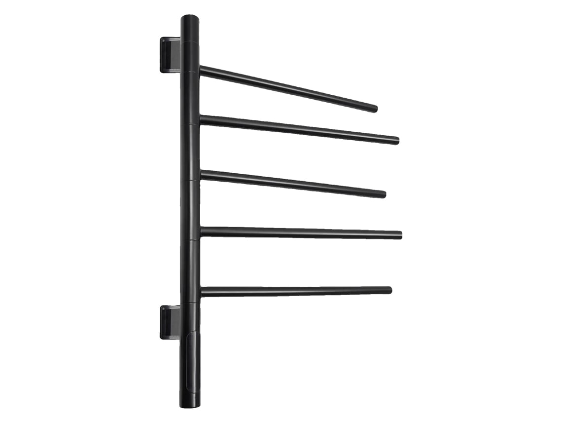 Calentador de toallas de fibra de carbono de 360°, temperatura ajustable, IPX5 resistente al agua (30-70 °C)