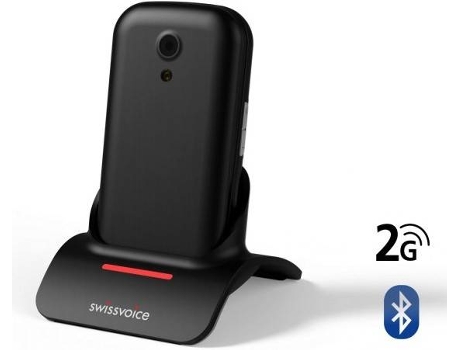 Teléfono Móvil SWISSVOICE S24 (2.4'' - 4 GB - Negro)