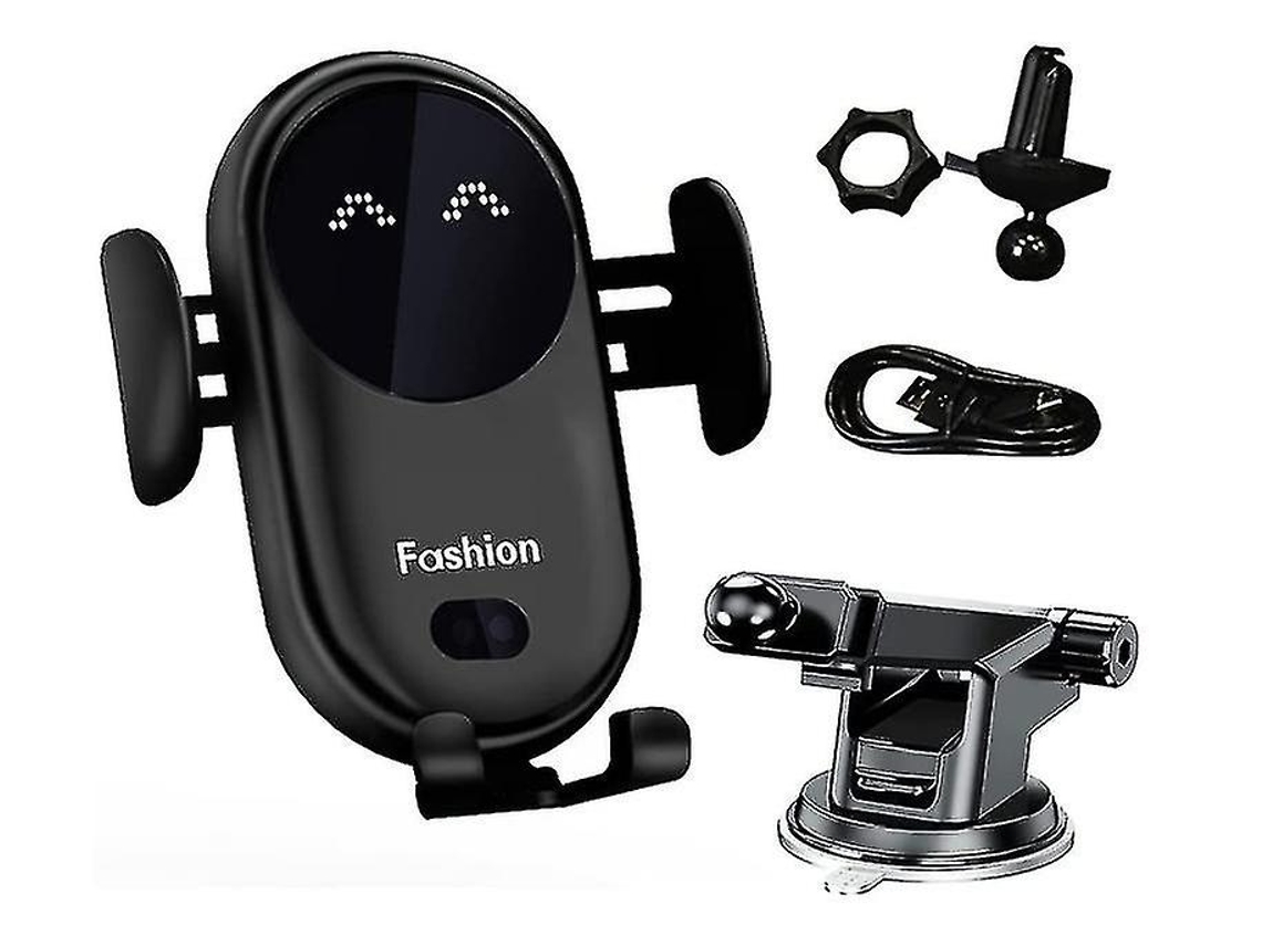 Cargador Carro Qi Auto Fixação Giratório Ios Yizhood Negro