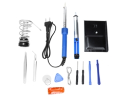 Kit De Soldador Térmico Externo De 14 Piezas Y 60 W Con Mango De Plástico - Herramienta De Soldadura Eléctrica