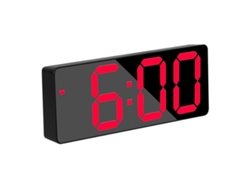 Reloj digital LED para dormitorio, reloj electrónico con pantalla LED NEVEANCE