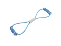 Banda De Resistencia Ajustable En Forma De Ocho Con Espuma Tpe Para Entrenamiento De Fuerza Y Estiramiento - Azul