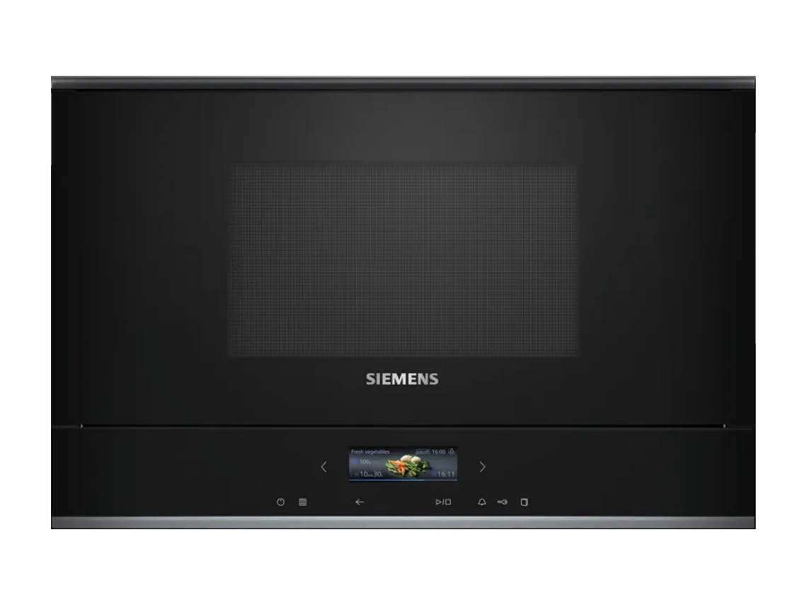 Microondas SIEMENS BF722L1B1 (21 L - Sin Grill - Negro)