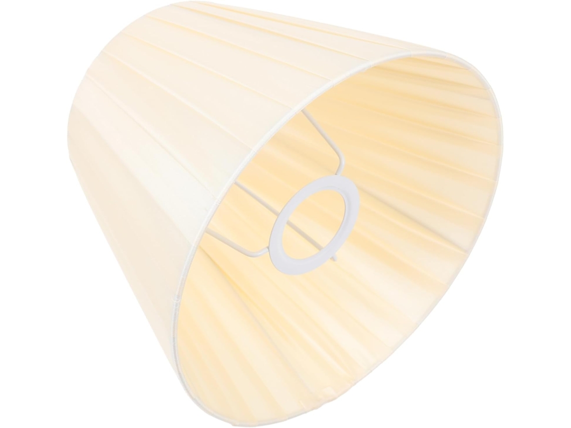 Lámpara E27 De Estilo Sencillo Y Decorativo, Con Protección Ocular Gracias A Su Tejido Beige, Ideal Para El Dormitorio.