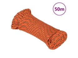 Cuerda De Barco Polipropileno Naranja 5 Mm 50 M
