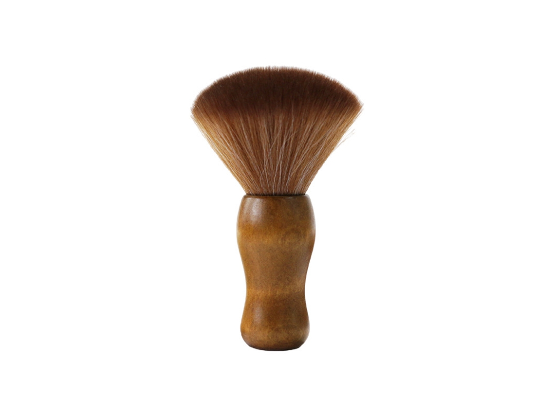 Brocha de afeitar de madera para limpiar el cuello y la cara