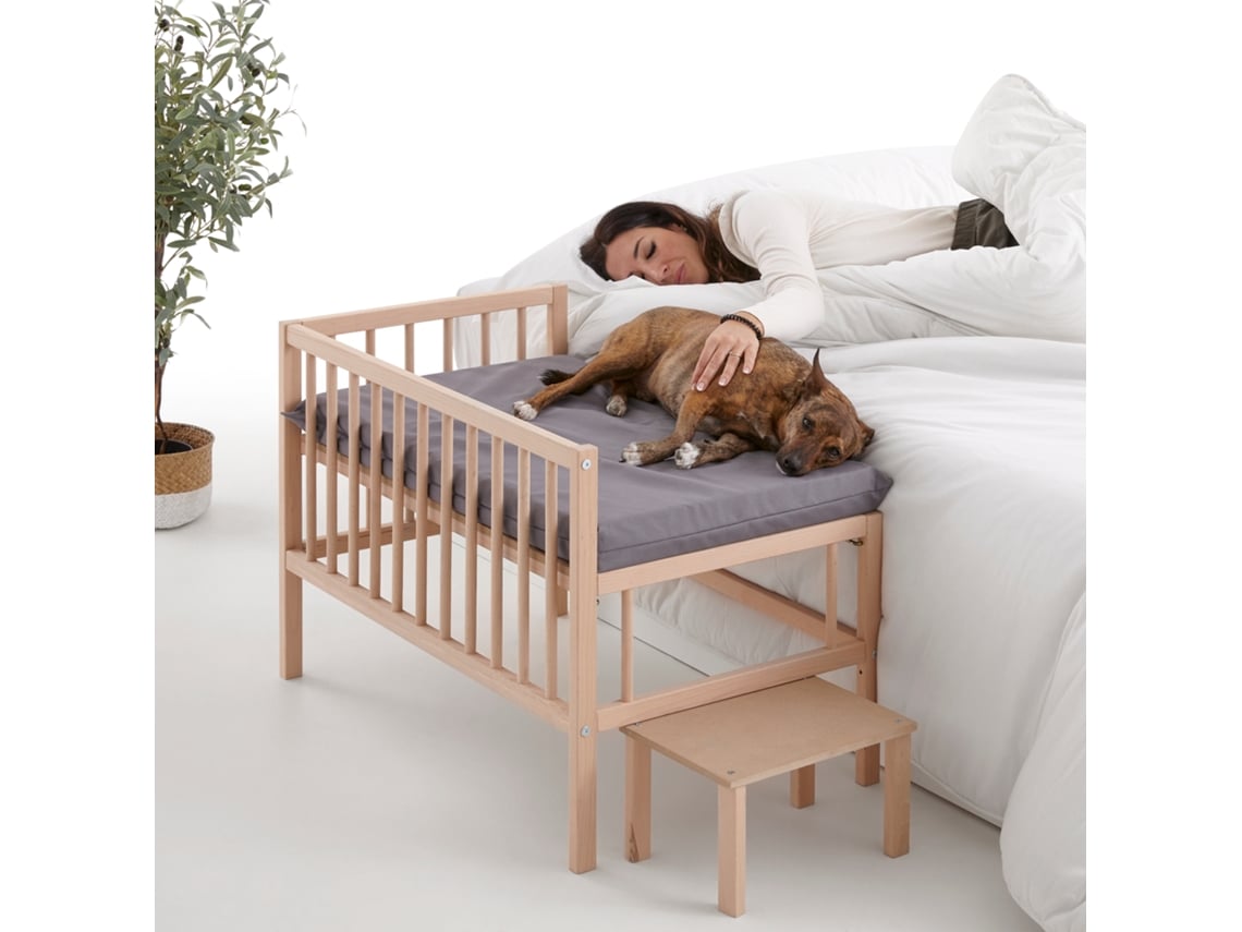 Colecho Camas Cuna Para Perros Cama Elevada De Madera Con Escalera