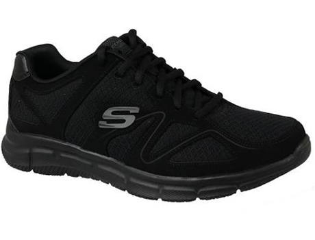 Zapatillas Deportivas SKECHERS Satisfaction (Negro - Tejido- 41)