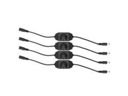 2026-4 Piezas Controlador De Intensidad Led 12v Regulador De Luz Sin Escalas Botón Negro Accesorio