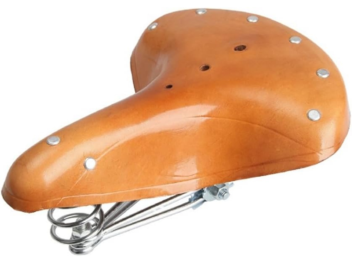 Sillín De Bicicleta Retro De Piel De Vacuno Suave Para Hombre Y Mujer. Cómodo Para Montar En Bicicleta.