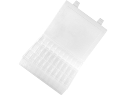 Transparente Guardar Cuentas Compartimentos Extraíbles Organizador Compacto Accesorios Joyería Estuche