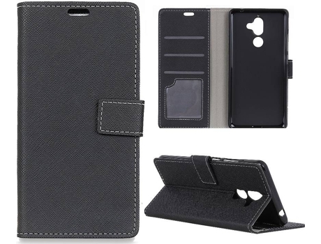 Carcasa Alcatel 3x Multi4you Libro Cartera Negro