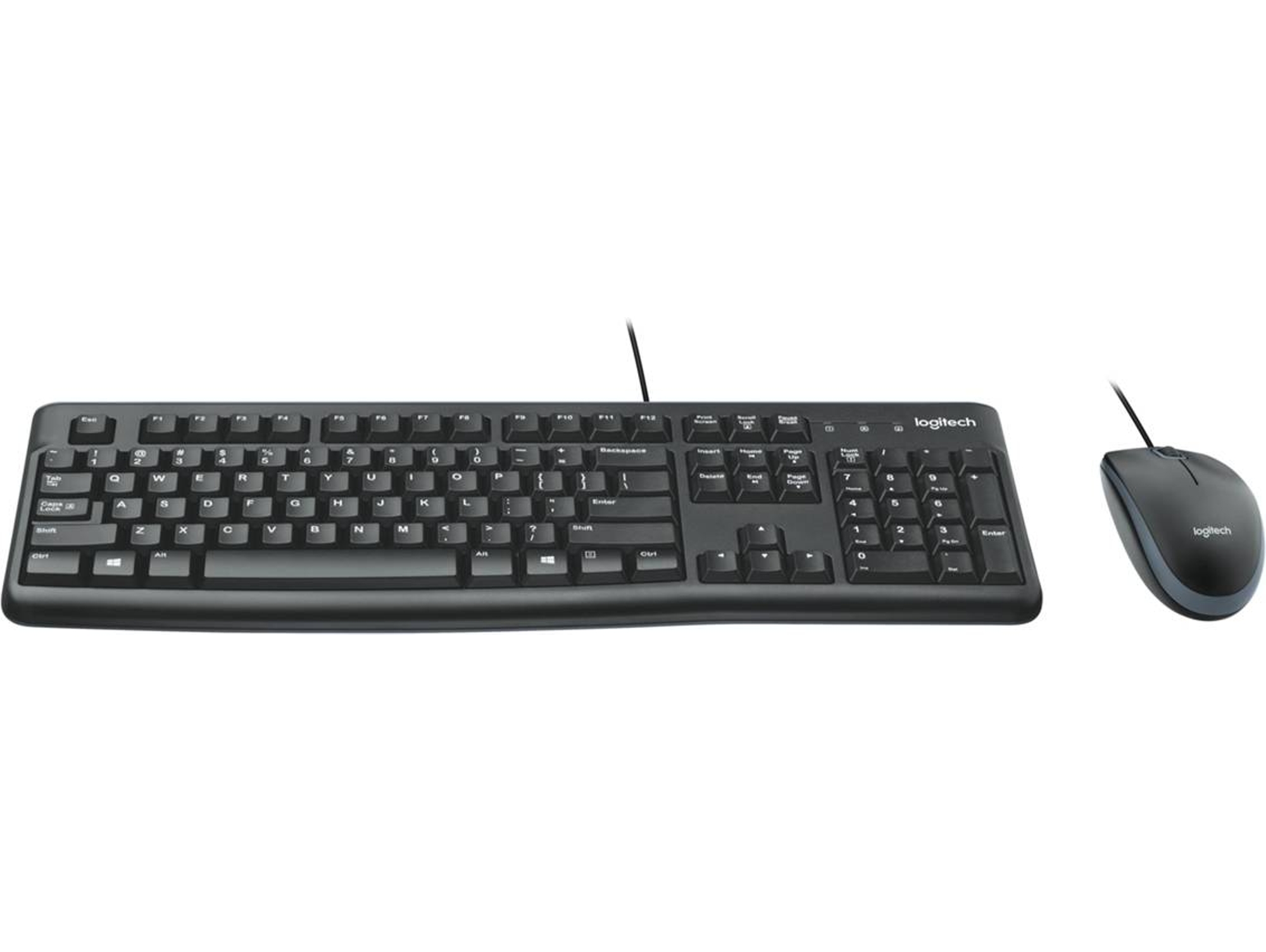Teclado + Ratón Con Cable LOGITECH MK120 (Negro)