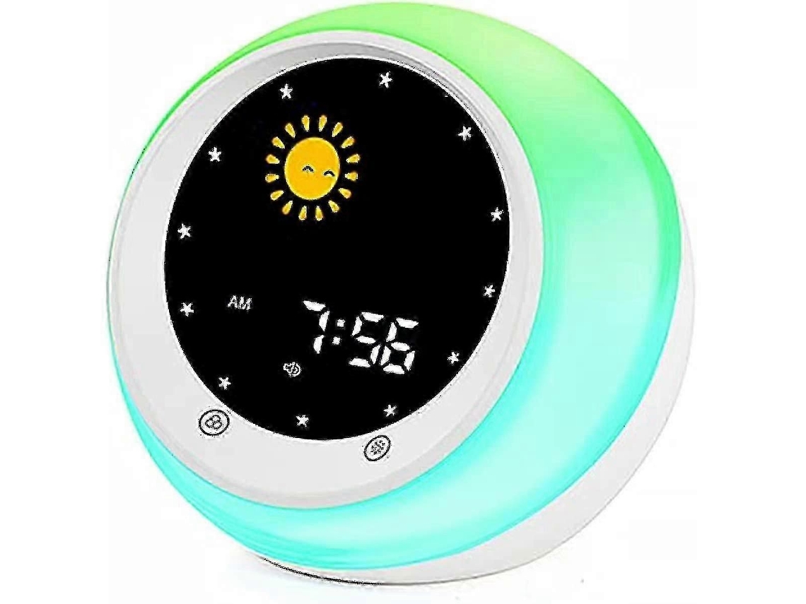 Reloj despertador infantil GOKOCO con sonidos de amanecer y luna para ayudar a conciliar el sueño.