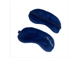 Antifaz de felpa de doble cara para siestas - Suave, transpirable y cálido para uso doméstico - Azul
