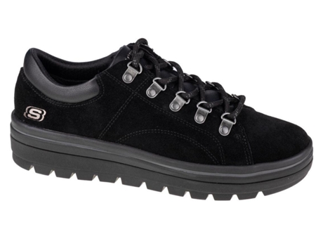 Botas SKECHERS Cuero de Gamuza Mujer (37 - Negro)
