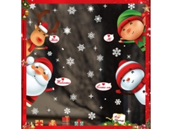 Pegatinas Navideñas Prácticas, Fáciles De Hacer, Reutilizables Y Ecológicas Para Ventanas De Cristal - Alj9282