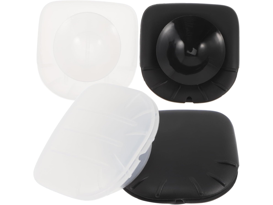 Juego de 4 fundas de silicona para brochas de maquillaje, protectoras para usar con mascarillas faciales, Gokoco