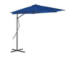 Maison Exclusive - Sombrilla De Jardín Con Palo De Acero Azul 300x230 Cm