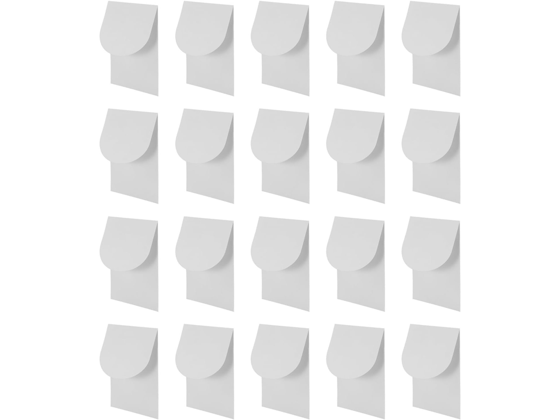 Paquete De 20 Sobres Lisos Color Beige Nieve De 300 G/m² Para Tarjetas De Felicitación.