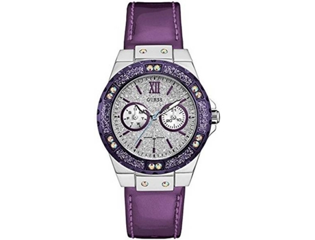 Reloj GUESS W0775L6 Mujer (Piel - Púrpura)